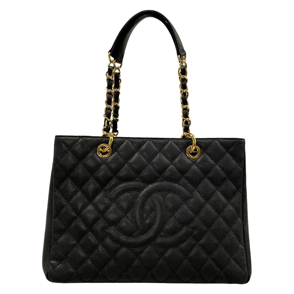 Chanel Caviar Medallion Chain Tote Bag